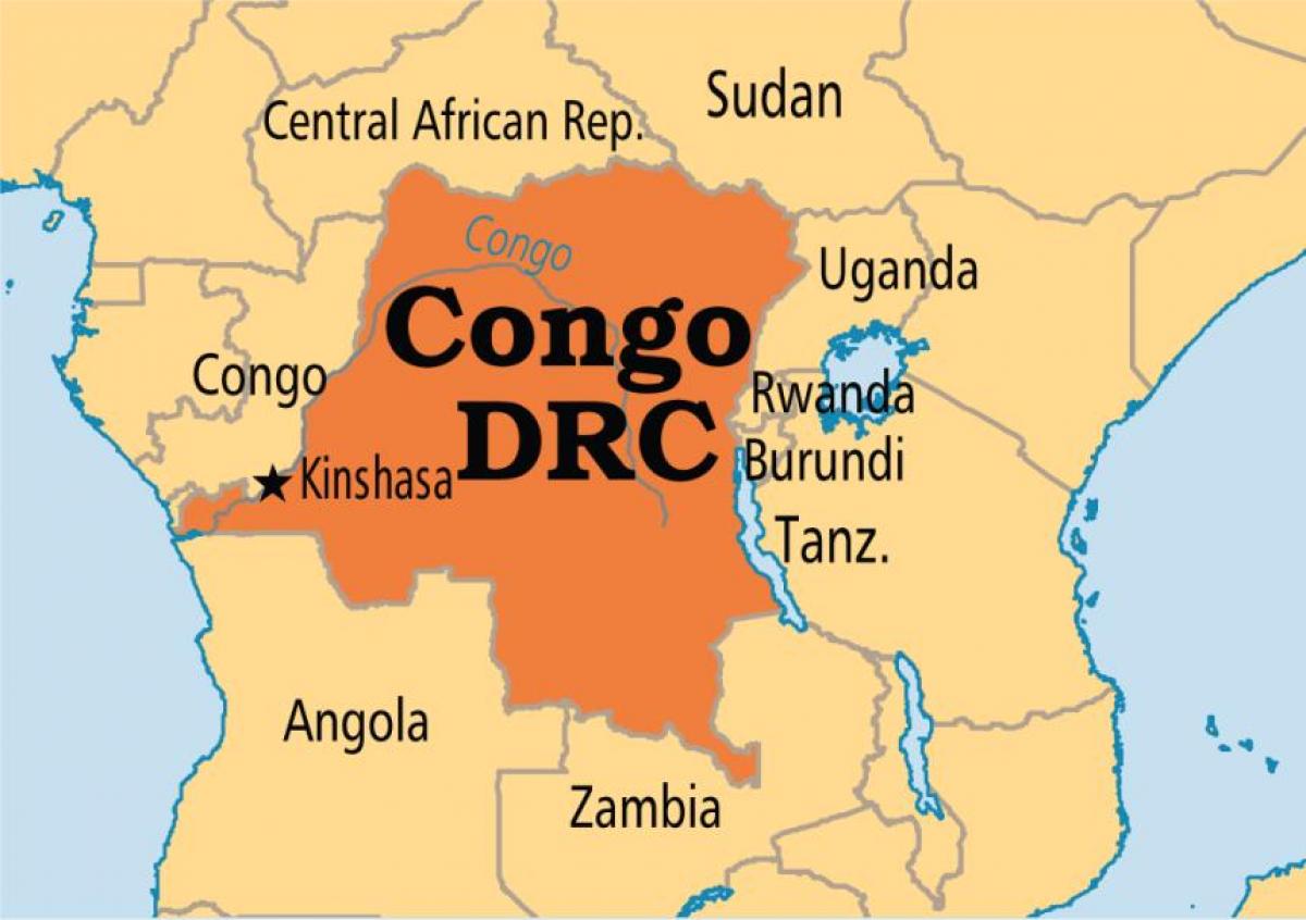 kart over kongo