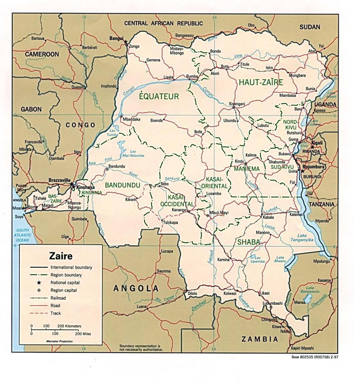zaire-afrika kart
