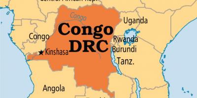 Kart over kongo
